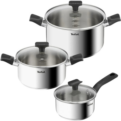 Набор посуды Tefal Delicious, 6предметів, нержавіюча сталь, бакеліт, скло (B925S655) Винница - изображение 1