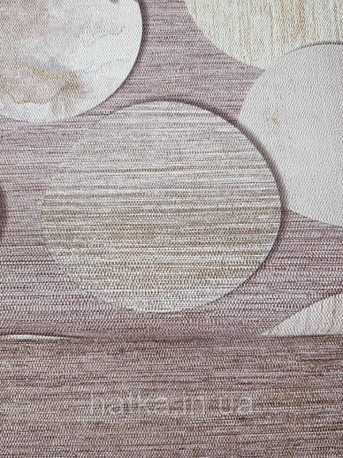 Обои метровые виниловые на флизелине Grandeco ATB геометрия круги коричневые кофе с молоком прожилки золотом Киев - изображение 2