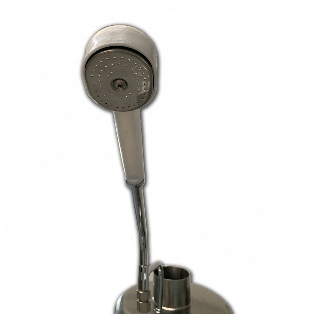 Титан водогрійний з топкою 90 л + набір кранів і душ (бойлер-буржуйка, бойлер на дровах) Київ - фото 4