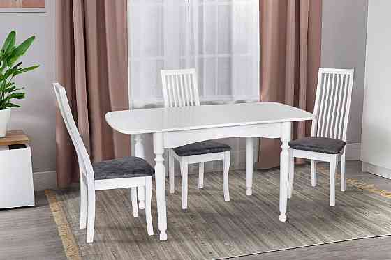 Стіл обідній Поло (1080+320)*730, білий Київ