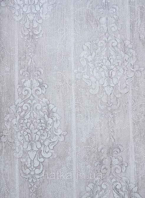 Шпалери вінілові на флізеліні гарячого тиснення DU&KA 1.06х10 вензель основа під штукатурку сірі коричневі Київ - фото 3