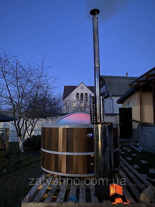 Чани на 5 осіб (2 метри в діаметрі) з джакузі та піччю Київ - фото 8