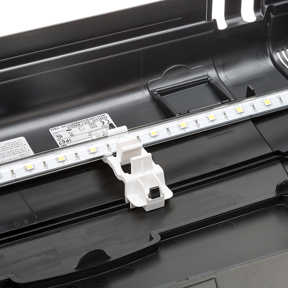 Скляний акваріум зі світлодіодною лампою на 60 літрів Ferplast Capri 60 LED (Ферпласт Капрі 60 ЛЕД) Чорний Запоріжжя - фото 10