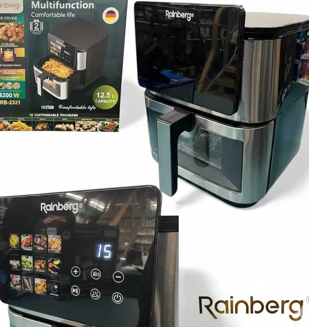 Потужний Аерогриль фритюрниця 12.5 л Rainberg RB-2321 4200 Вт| 2 ТЕНа | новий. Харків - фото 7
