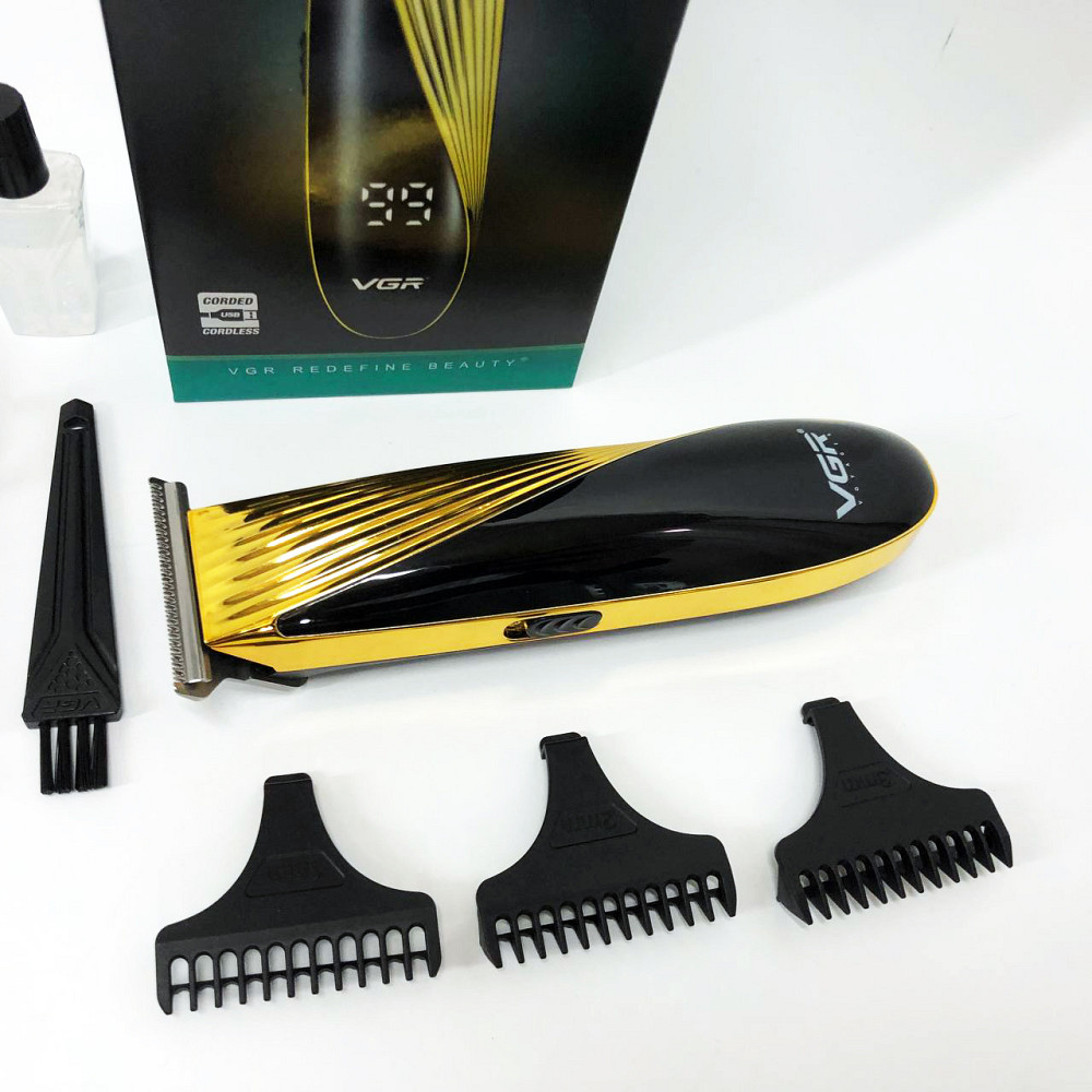 Машинка для стрижки волос с регулируемой насадкой, Универсальная машинка для стрижки головы и бороды QG-43 Львов - изображение 3