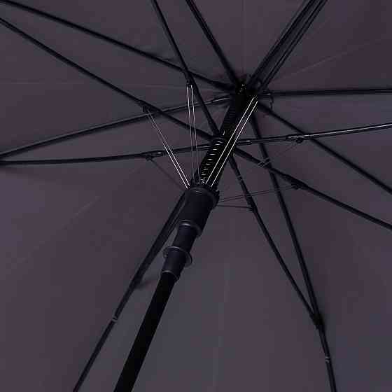 Классический зонт-трость полуавтомат из полиэстера 8 спиц диаметр 124 см Серый HP-23-6G Киев