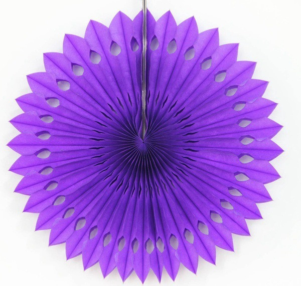 Гірлянда віяло декоративна 20 см фіолетовий Київ - фото 1