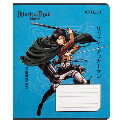 Зошит Kite Attack on Titan, 12 аркушів, лінія (AT24-234) Вінниця - фото 7