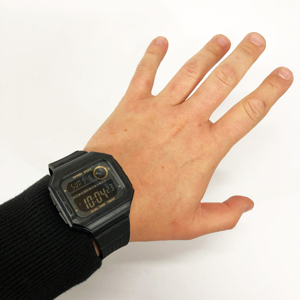 Годинники військові з офіційною гарантією SKMEI 2022GDBK, Чоловічі круглі спортивні годинники LY-60 Івано-Франківськ - фото 4