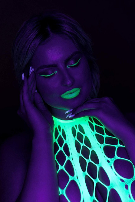 Бодістокінг - Ouch! Bodystocking With Halterneck Green, XS/XL Sex Aura Київ - фото 10