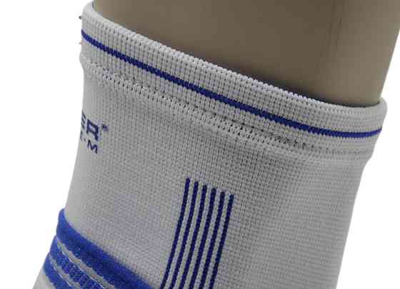 Бандажі на гомілкостоп Power System PS-6009 Ankle Support Pro Blue/White (1шт.) S/M Кам'янське