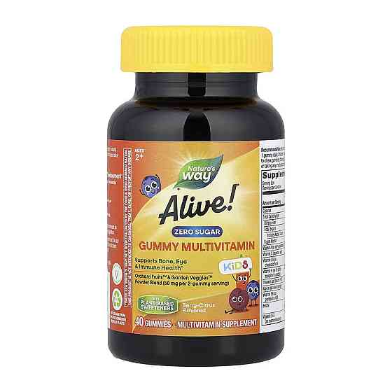 Вітаміни Nature's Way Alive! Zero Sugar Kid's - 40 gummies Луцьк