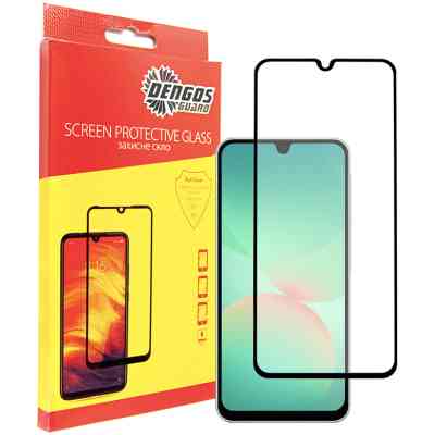Скло захисне Dengos Full Glue Samsung Galaxy A26 5G (black) (TGFG-386) Вінниця