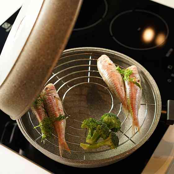 Сковорода двойная Flonal Dura Induction Rocky Twins 28 см с решеткой (RKIWP2830) Вінниця