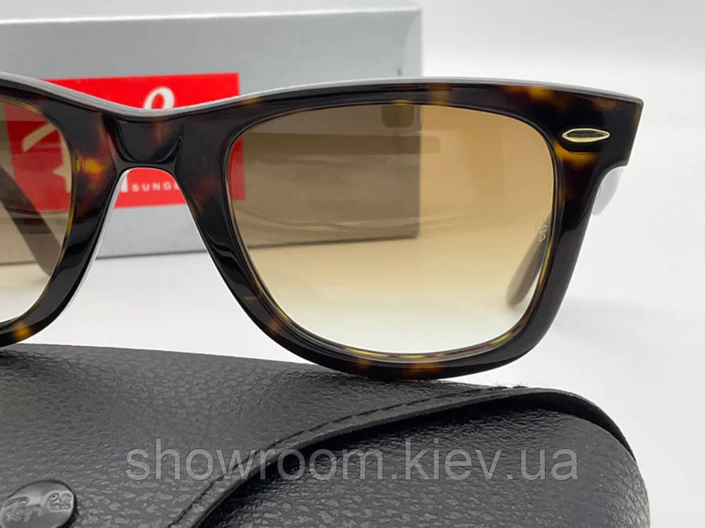 Чоловічі сонцезахисні окуляри RAY BAN Wayfarer 2140 (902/51) Lux Київ - фото 4