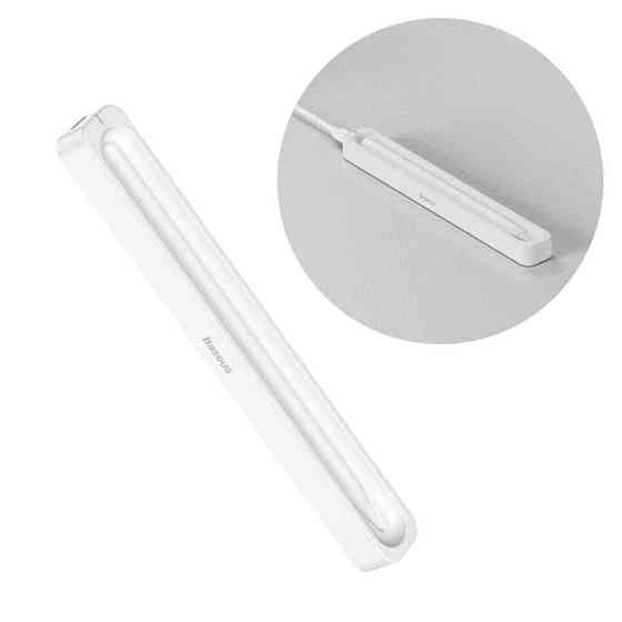Кейс для зарядки стилуса Baseus Smooth Writing Stylus Wireless Charging Case Moon White (With Simple Charging Cable Type-C 3A Одеса