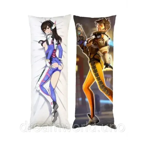 Подушка дакімакура Дива Overwatch Овервотч декоративна подушка для обіймання двостороння 60х180 Харків