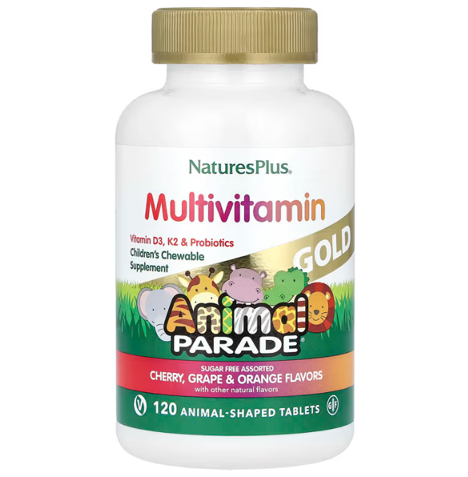 Мультивитамины для детей (Animal Parade Gold) 120 жевательных таблеток с ассорти вкусов Київ - фото 1