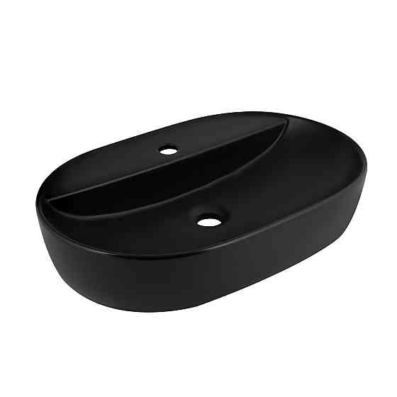 Раковина-чаша Qtap Scorpio 600х400х120 Matt black QT142203MBMBN Київ