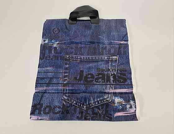 Пакет із петльовою ручкою 40*42ВТ "Джинс Ренпако (25 шт.) Харків