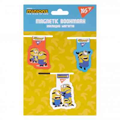 Закладки для книг Yes магнітні Minions, 3 шт (707831) Вінниця