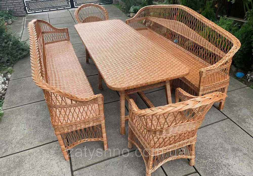 Большой плетеный набор из лозы с диванами Киев - изображение 3