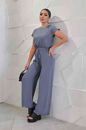 Літній жіночий костюм із жатки "Oasis" оптом | Норма Київ