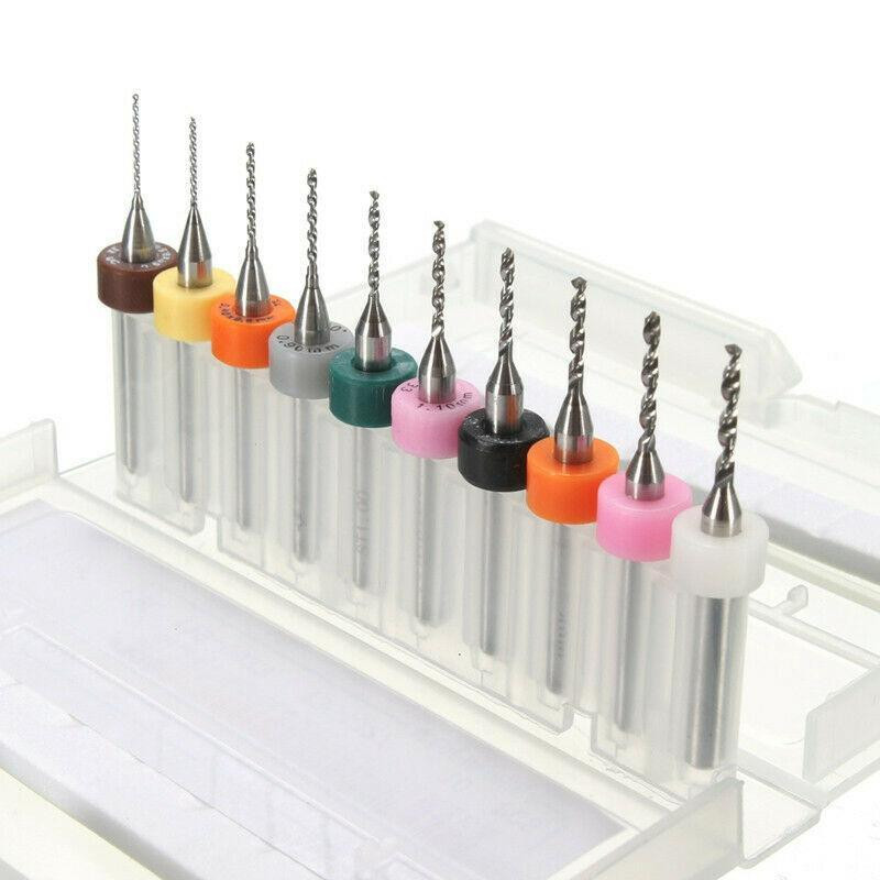 Набор микросверл 10 шт для дремеля и печатных плат Киев - изображение 1