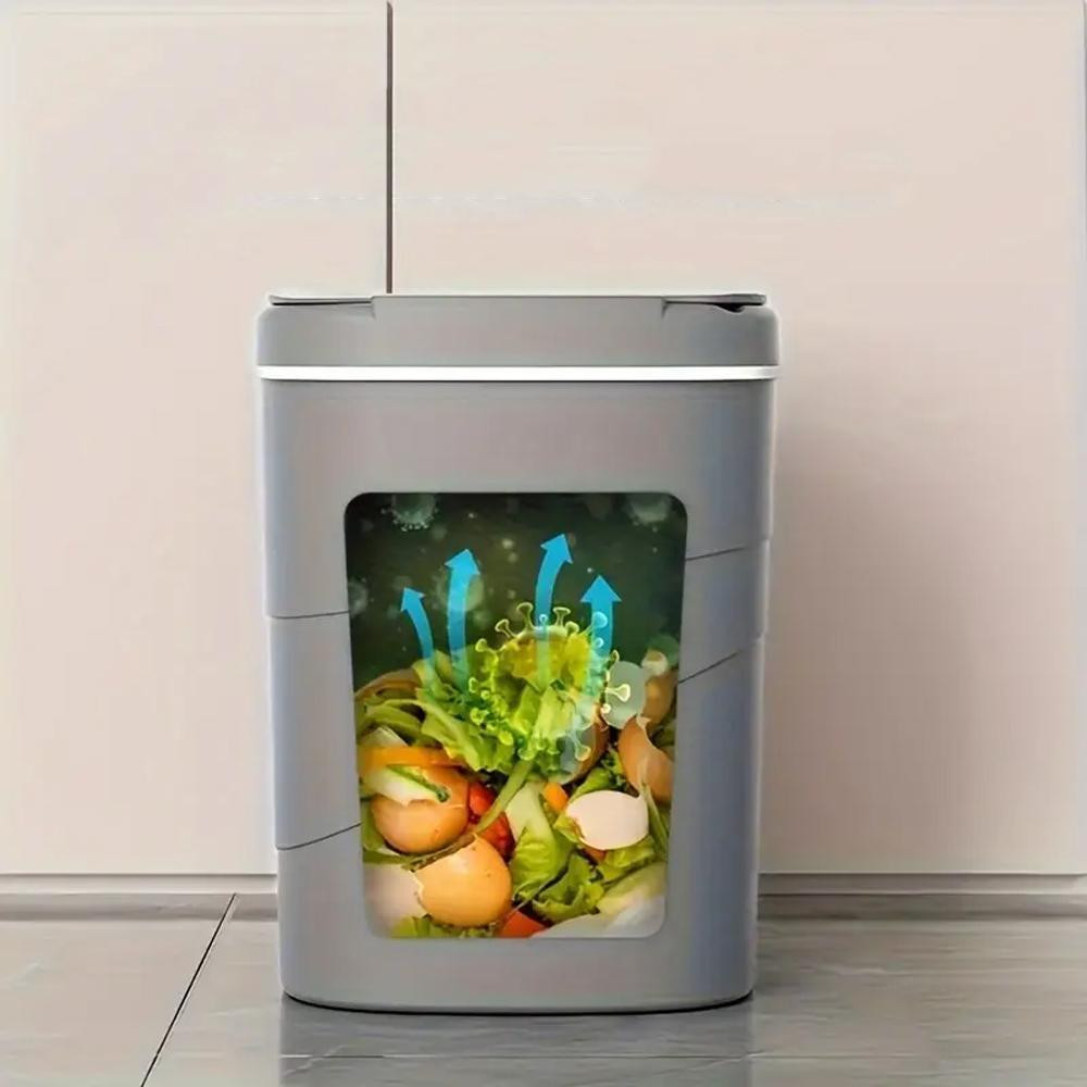 Сенсорне відро для сміття на 13л,Сірий SBR Київ - фото 7