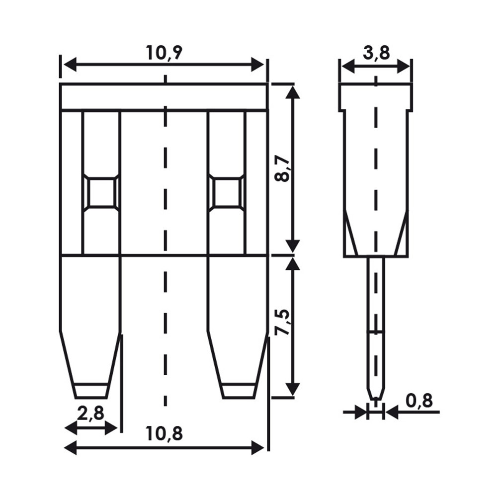 Набір запобіжників міні 10шт плоскі (5-30А) "Fuse ATN Set M" Alca, 670000 Київ - фото 2