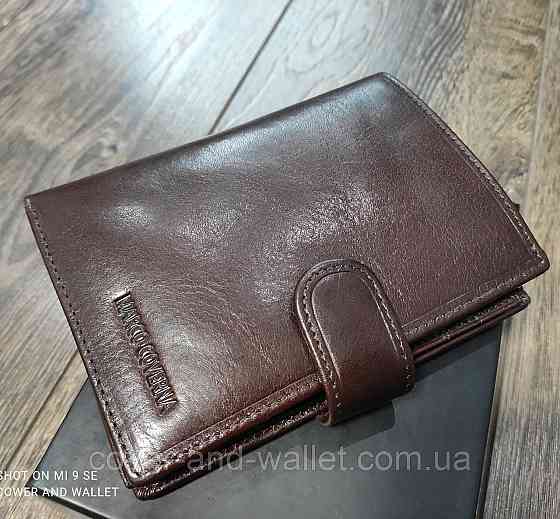 Елітний чоловічий портмоне з відділенням для документів Marco Coverna 010-807 чорний Київ