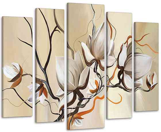 Модульная картина Абстракция Цветы Art-145_5 Киев