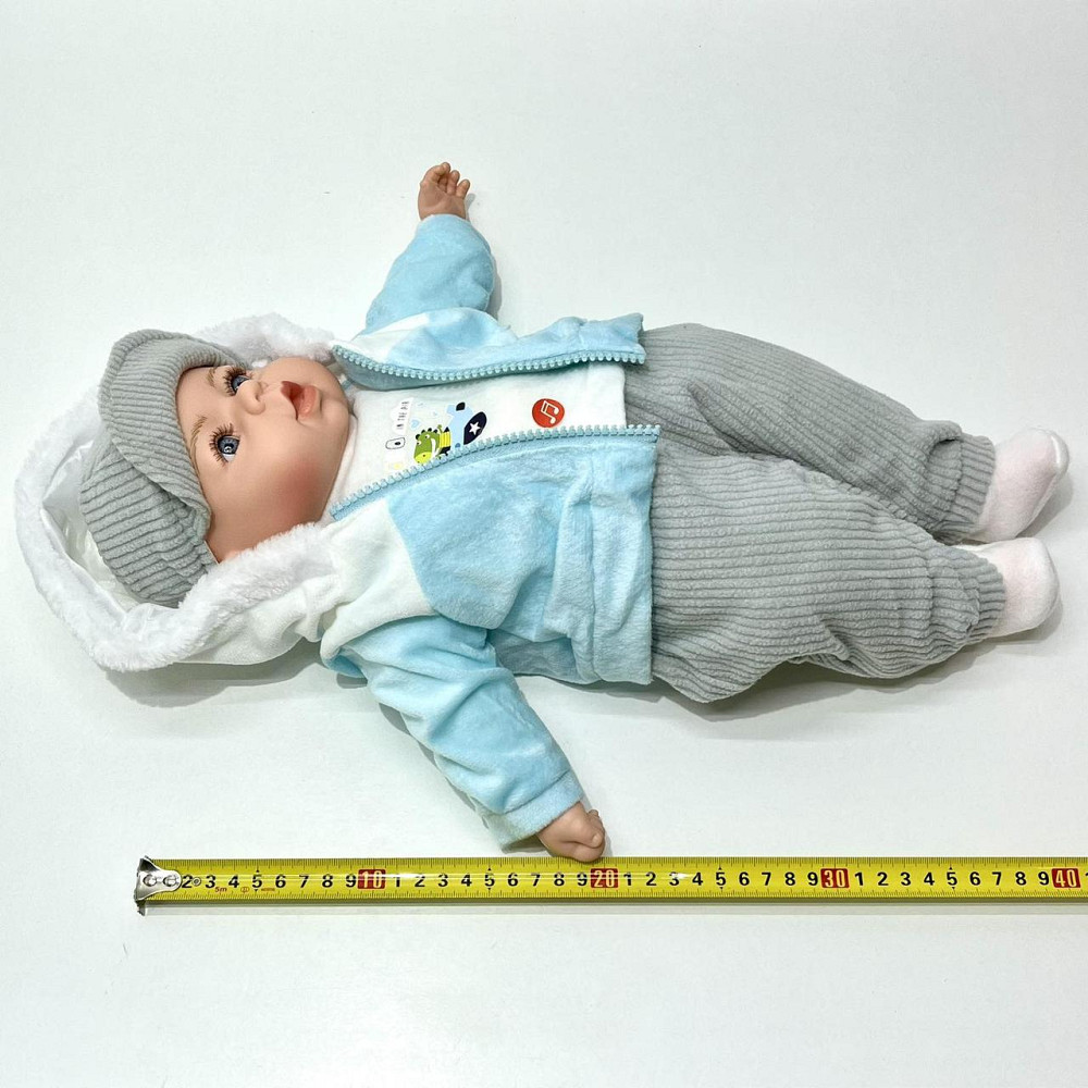 Кукла-пупс м'яконабивна з соскою та звуковими ефектами укр мова 42см Вид 4 (M 5919 I UA) Чернігів - фото 7