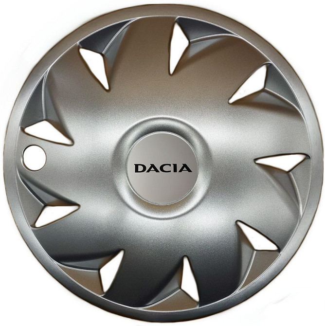 Автомобільні модельні ковпаки R14 Dacia 210 4шт, SJS, сріблясті Київ - фото 1