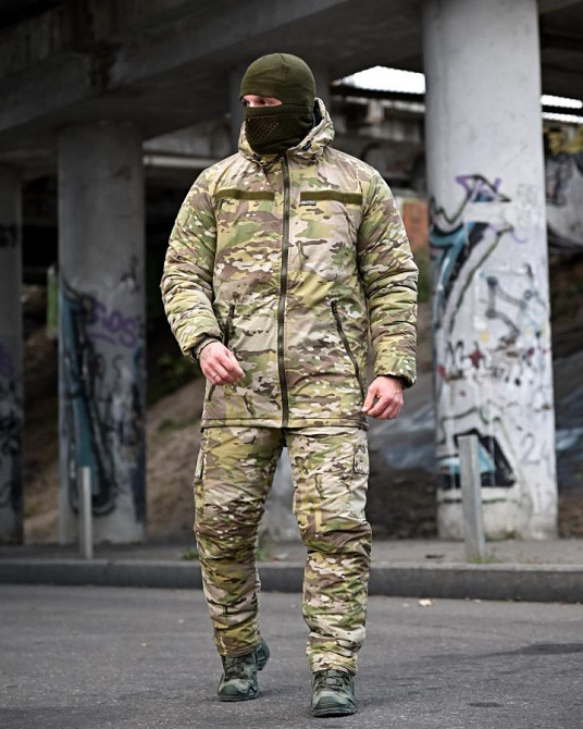 Зимний тактический костюм TASLAN Oblivion водонепроницаемый мультикам ВТ3759 Одесса - изображение 12