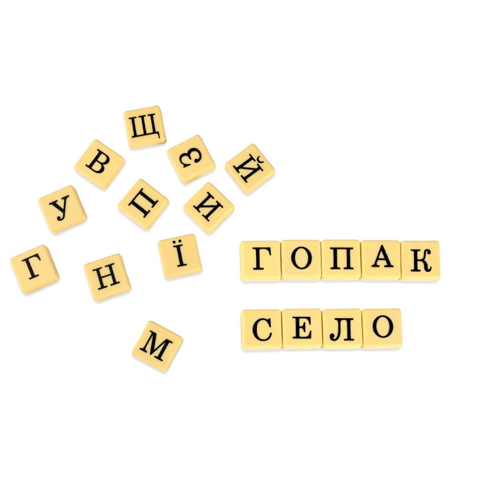 Настільна гра "Словогонка" 30824, 100 плиток із літерами Вінниця - фото 2