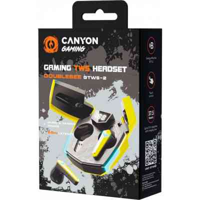 Навушники Canyon GTWS-2 Gaming Yellow (CND-GTWS2Y) Вінниця