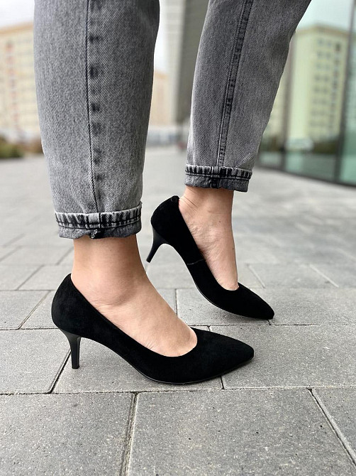 Туфлі жіночі SEE SEVEN чорні натуральна замша 38р. (3864) Коломыя - изображение 1