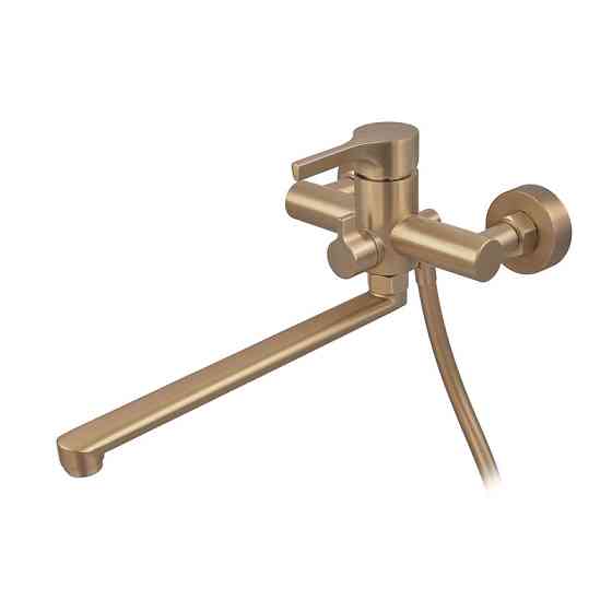 Змішувач для ванни Zerix Rex-006 (Euro) Brushed Gold з нержавіючої сталі (Колір матове золото) (ZX6119)   ( 23053 ) Харьков