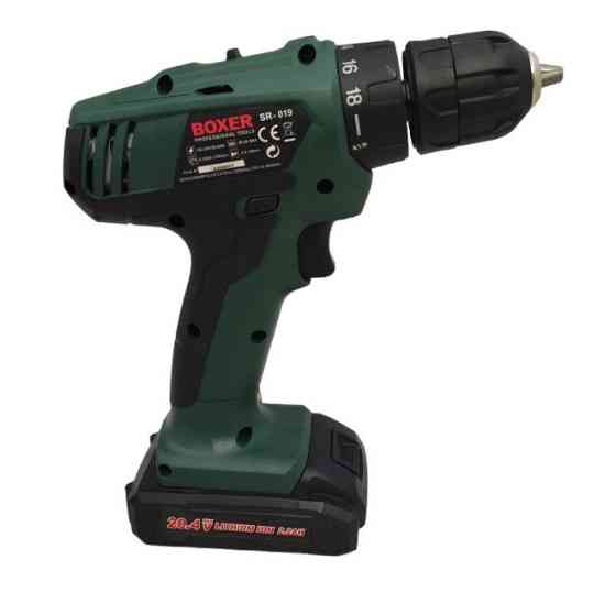 Аккумуляторный шуруповерт-дрель SR-019 18V, 2 батареи 1,5Ah, 2 скорости, LED подсветка, реверс Одесса