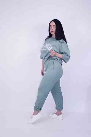 Cпортивный костюм летний женский Оливковый XS-S Харьков