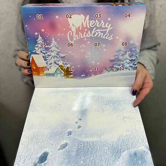 Новогодний адвент календарь конструктор рождественский ёлка и шелкунчик 583 детали, 6в1, 12 окошек 8972-3 Хмельницкий