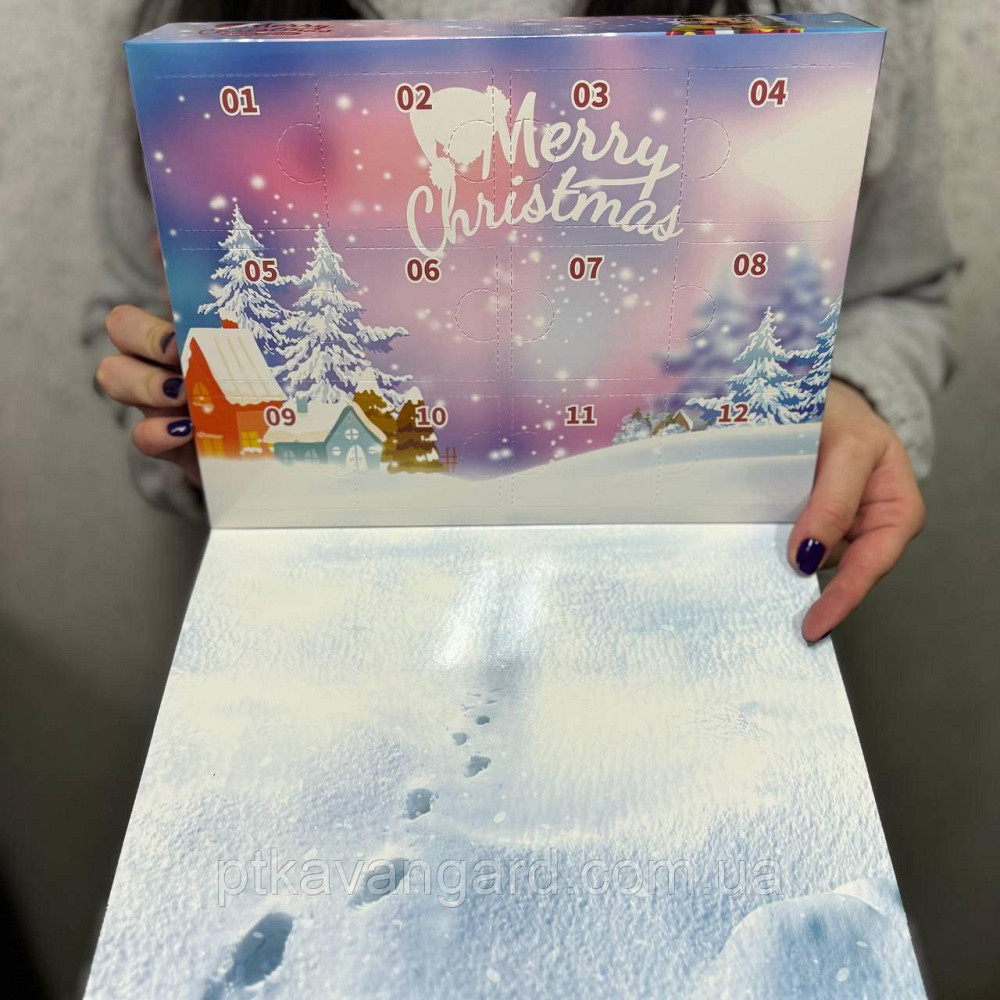 Новогодний адвент календарь конструктор рождественский ёлка и шелкунчик 583 детали, 6в1, 12 окошек 8972-3 Хмельницкий - изображение 2