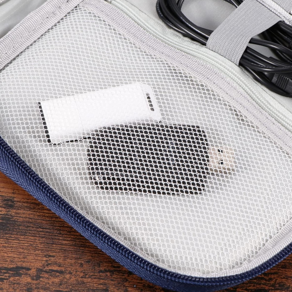 Сумка портативная для гаджетов и акссесуаров,дорожняя,синяя Каменец-Подольский - изображение 9