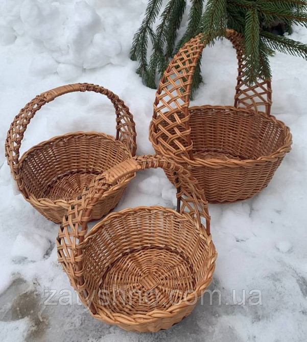 Кошик із лози на подарунки Київ - фото 8