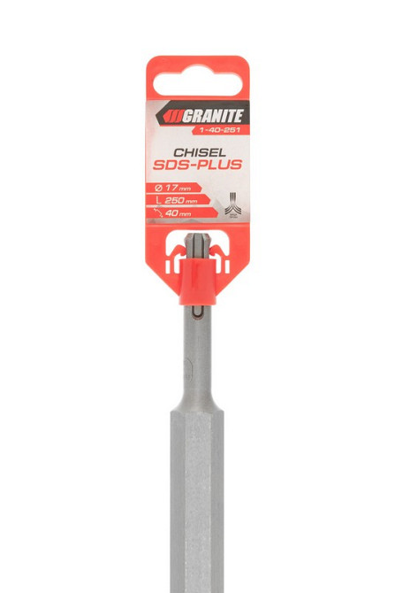 GRANITE Зубило плоске GRANITE SDS-PLUS 250х40х17 мм 1-40-251 Коломыя - изображение 8