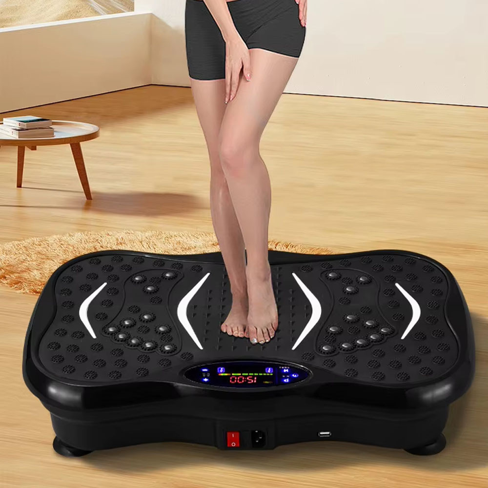 Виброплатформа для тренировок с 2 эспандерами + пульт, до 120кг TS-5513 / Вибротренажер для похудения Киев - изображение 8