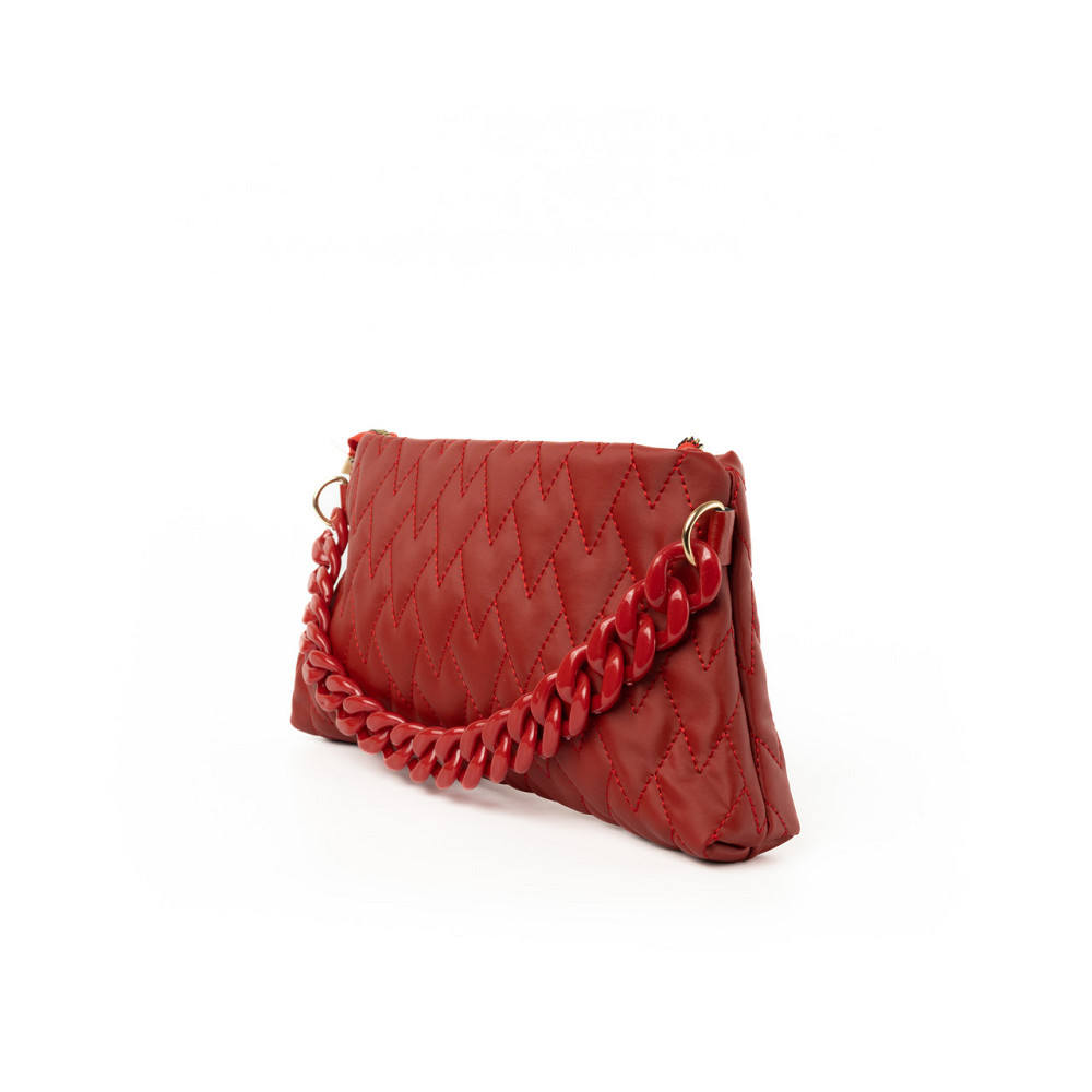 Сумка женская стильная, качественная красивая стеганая сумочка с ручкой-цепочкой, женский клатч, Красный Каменец-Подольский - изображение 2