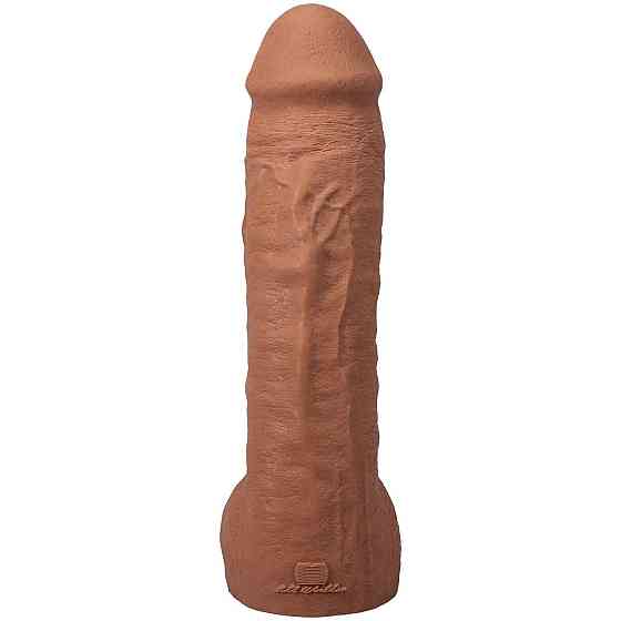 Фалоімітатор Doc Johnson The Realistic Cock ULTRASKYN - 12 Inch Hung with Balls Caramel Sex Aura Київ