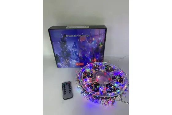 Гирлянда Роса на катушке фейерверк - мишура от USB, 50м, 1500LED + пульт Мультик Коломия